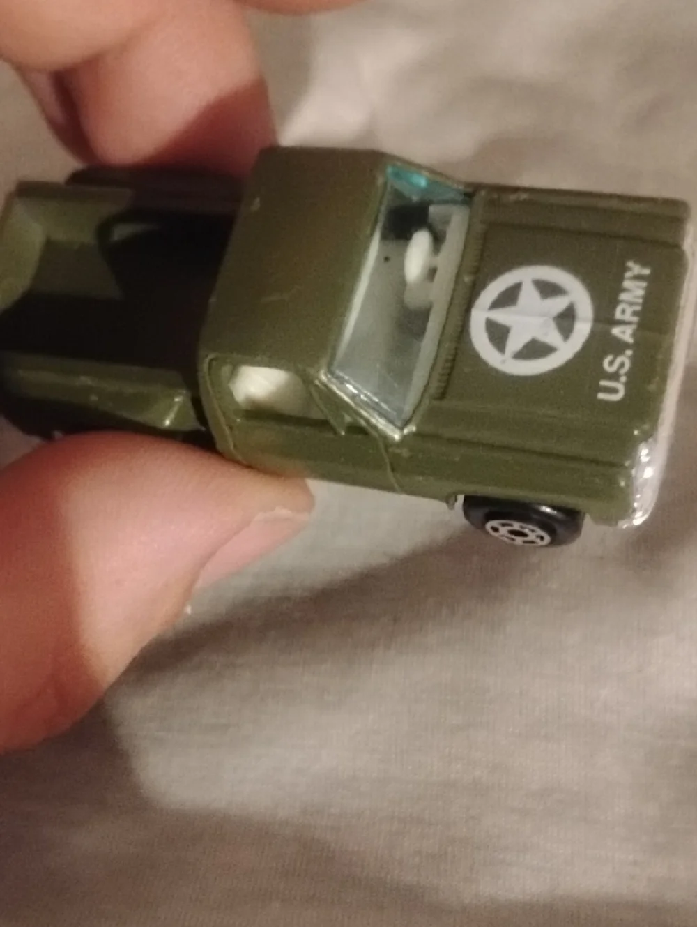 Green U.S. Army Toy Chevy Step side